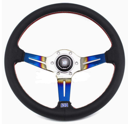 Suitable For Universal Car Modified Steering Wheel 14-inch PU Leather