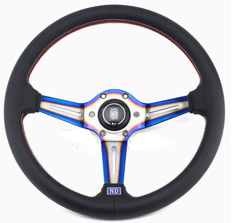 Suitable For Universal Car Modified Steering Wheel 14-inch PU Leather