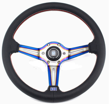 Suitable For Universal Car Modified Steering Wheel 14-inch PU Leather